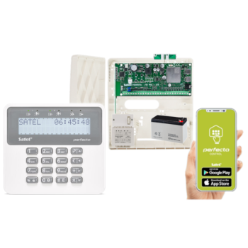 ZESTAW ALARMOWY SATEL PERFECTA 32-WRL LTE SET-A + PRF-LCD + 7Ah + AWT150